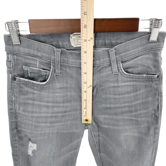 Current Elliot‎ The Stiletto Rig Destroy Released Hem Gray Skinny Jeans Size 26 - Picture 7 of 8